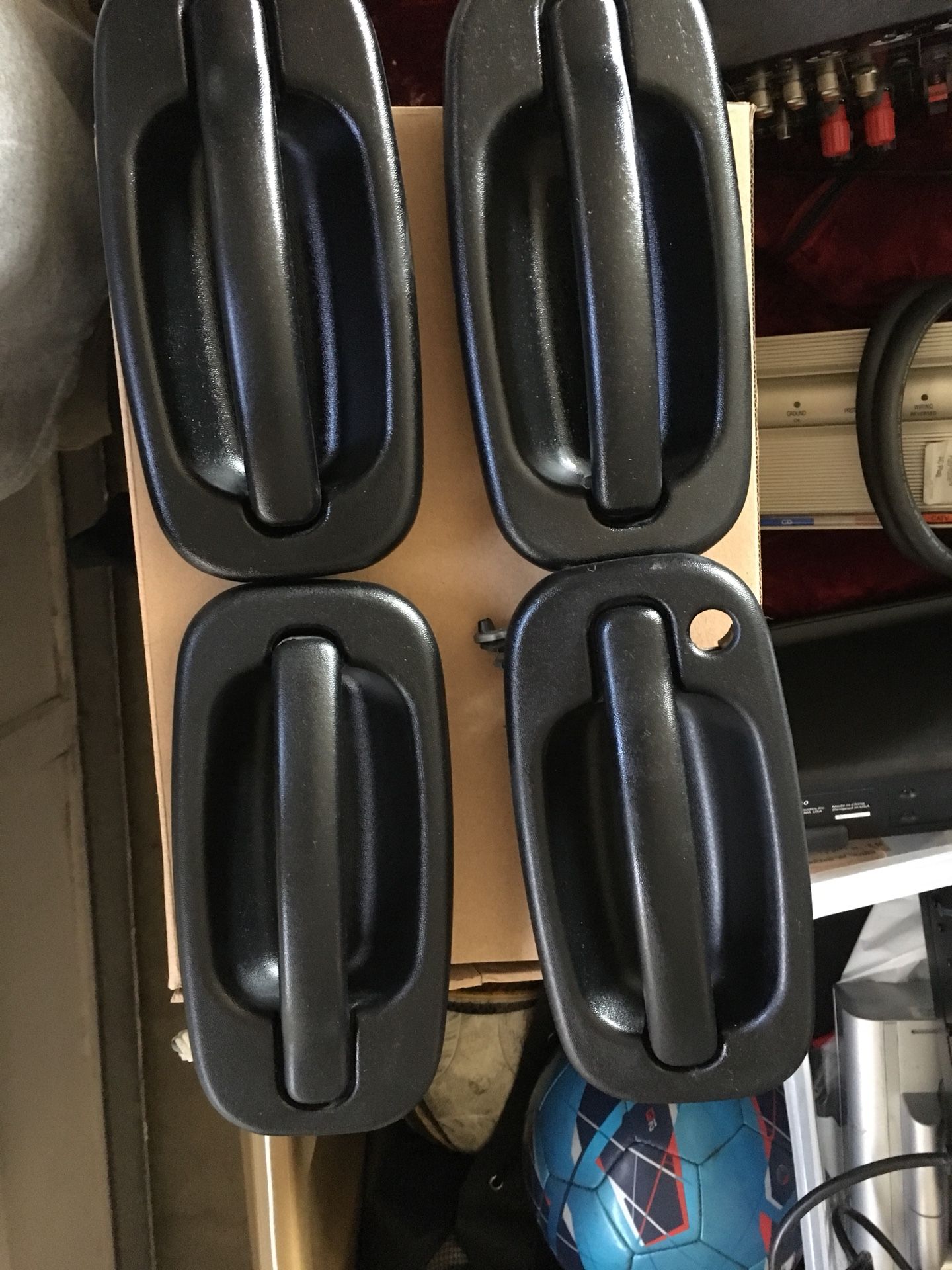Original door handles black front and rear kit set of 4 for Chevy gmc pick up suv 2001 To 2007