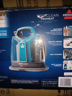 Bissell spot clean ProHeat carpet and upholstery cleaner heat Wave technology trap pet messes price firm
