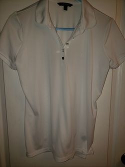 Ralph Lauren Ladies White Polo Shirt Size Large