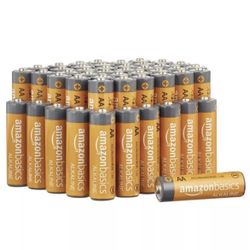 Amazon Basics AA Alkaline Batteries - 48 Pack
