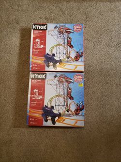 (2)Knex Mega Strike 577pc Roller Coaster Building Set