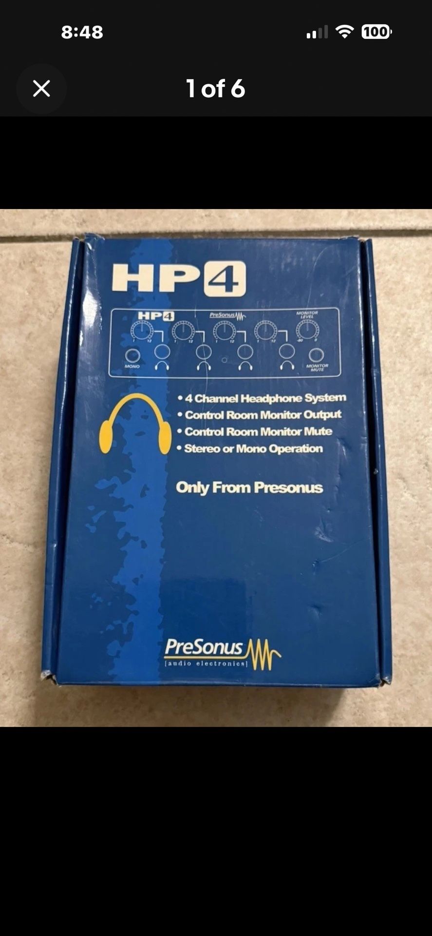 Open Box PreSonus HP4 4-Channel Compact Headphone Amplifier Tested