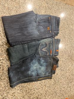 Set of 3 name brand jeans-size 27