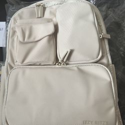 Itzy Ritzy Belong Utility Backpack Diaper Bag cream