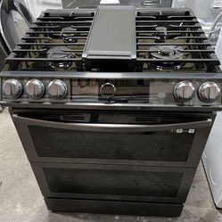 Samsung Flex Duo SLIDE-IN Dual Fuel PROPANE Range w/AIR-FRY, 