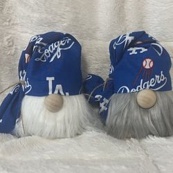 $8 MLB Los Angeles Dodgers Gnomes Handmade MANY AVAILABLE baseball sports kids home decor 