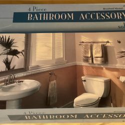 4 Piece Bathroom Accessory Kit 