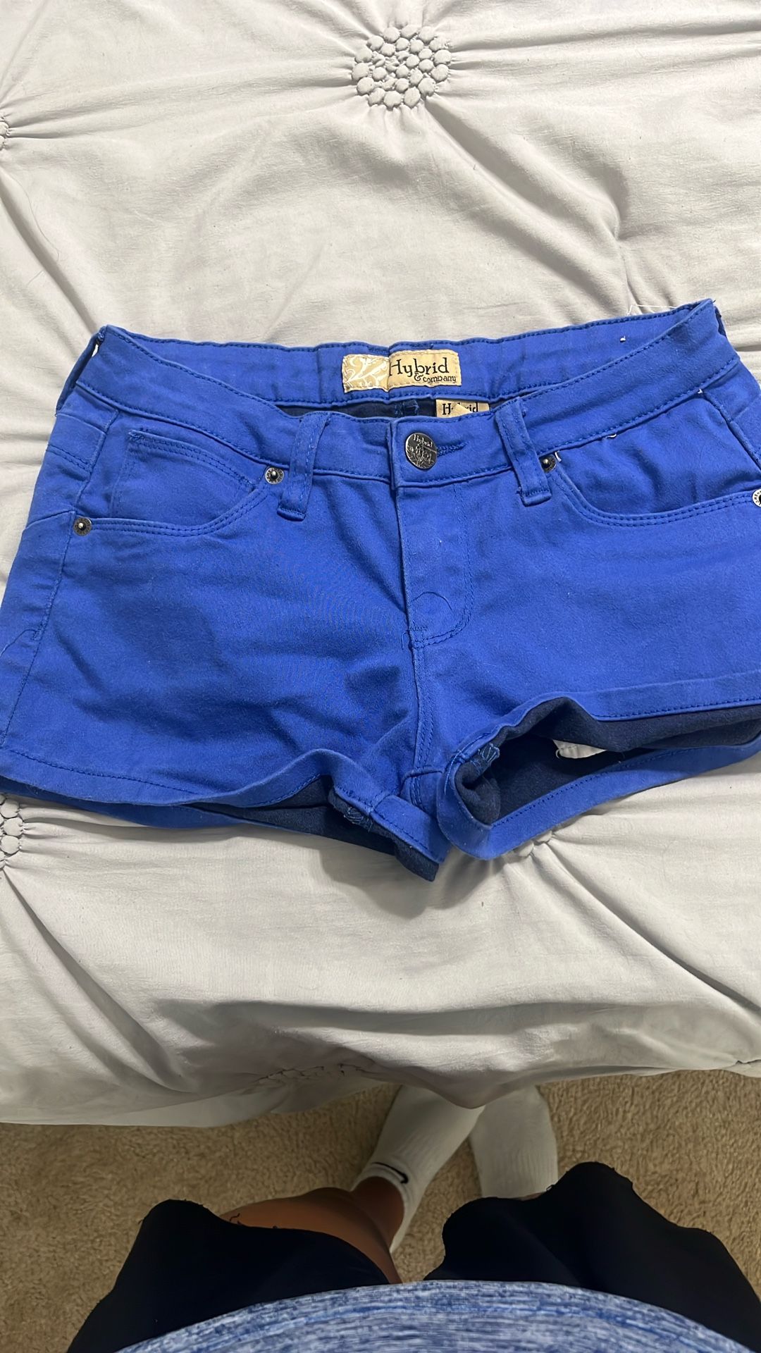 hybrid jean shorts small