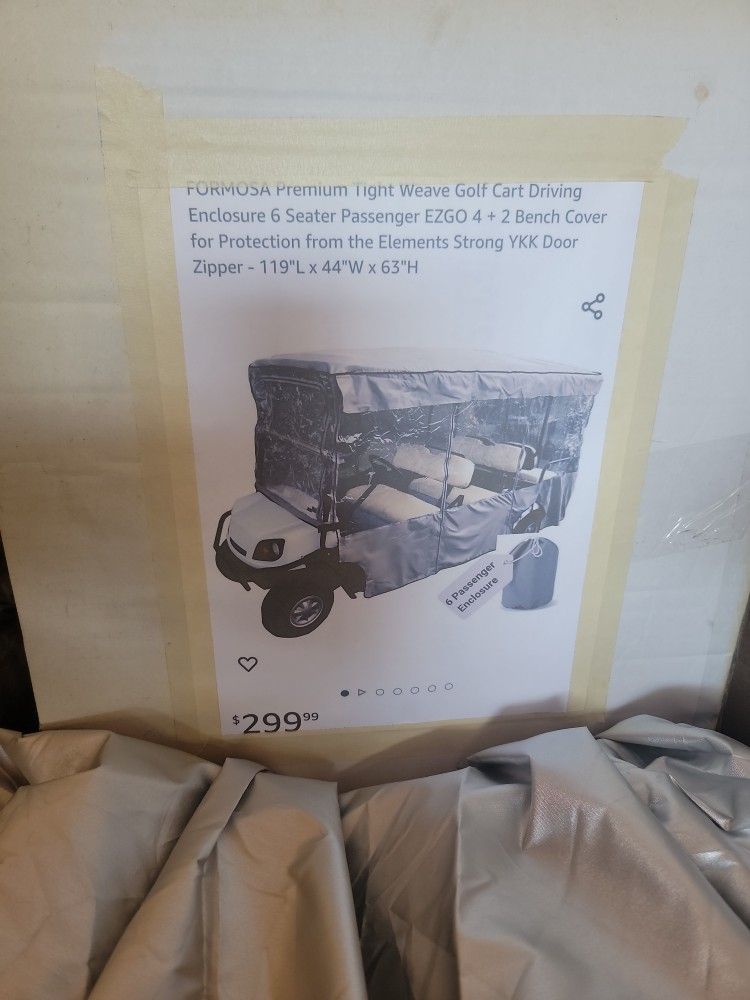 Gof Cart Driving Enclosure 6 Seater