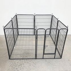(NEW) $115 Heavy Duty 40” Tall x 32” Wide x 8-Panel Pet Playpen Dog Crate Kennel Exercise Cage Fence Play Pen