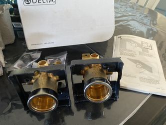 (2) TWO Delta 1/2” Tub Shower Valve MultiChoice Rough-In