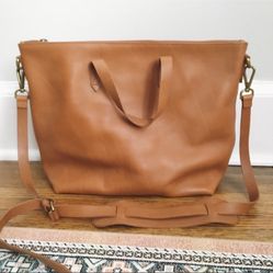 Madewell Transport Satchel with tags attached