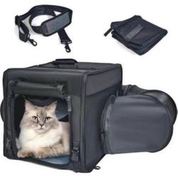 Brand New Portable Pet Single Carrier with Collapsible Tunnel