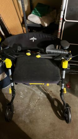 This is a Medline Rollator Walker (also known as a rolling walker with seat).