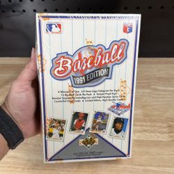 Upper Deck Baseball 1991 Edition Sealed Box