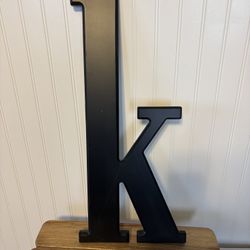 Wooden Letter K Decoration
