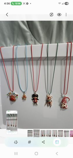 Holiday Necklaces..New..$20 Each  Gingerbread Man Sold 