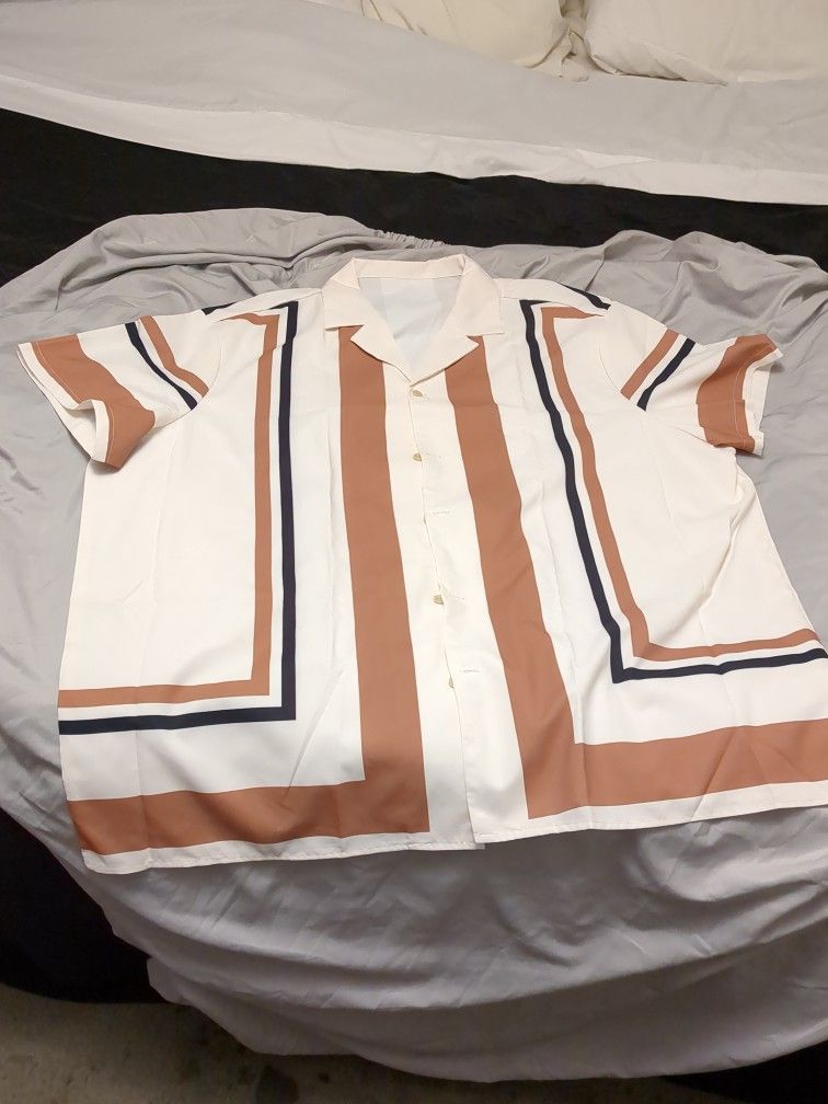Men's SUPER HOT striped Dress Shirt!!!!!!