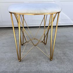 Chic French Velvet Stool