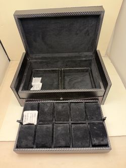 Carbon Fiber Watch and Jewelry Storage Box