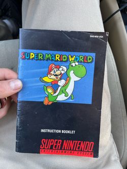 Super Mario World SNES Instruction Booklet