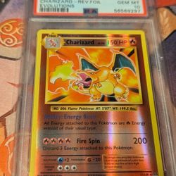 Pokemon Charizard Reverse Holo PSA 10 - Evolutions