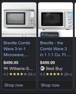 Like new breville microwave airfryer combo