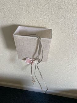 Square Fabric Lamp Shade with Cord