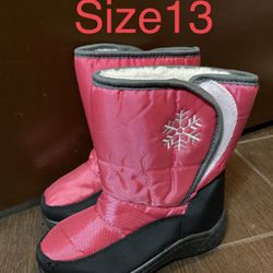 Girl Snow Boots 13c