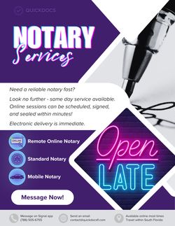 Notary - Available At Your Convenience