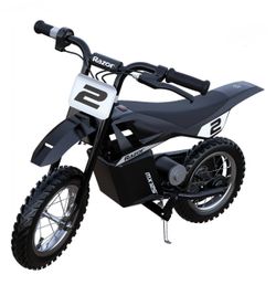 Razor Dirt Rocket MX125 Electric-Powered Dirt Bike - Black with Decal Included, for Child 5+