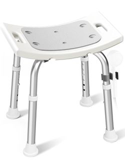 New Shower Chair for Inside Shower, 400 lbs Adjustable Shower Stool with Suction Feet, Shower Seat for Inside Tub Bathroom Bench Bath Chair for Elderl