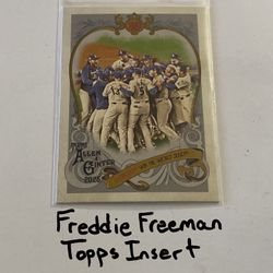 Freddie Freeman Los Angeles Dodgers All-Star 1st Baseman Topps Short Print Insert Card. 