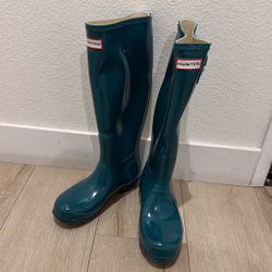 Green Hunter Rain Boots