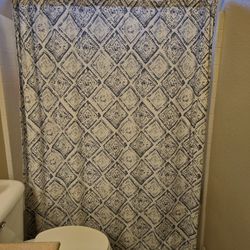 Shower Curtain/ Art Frames