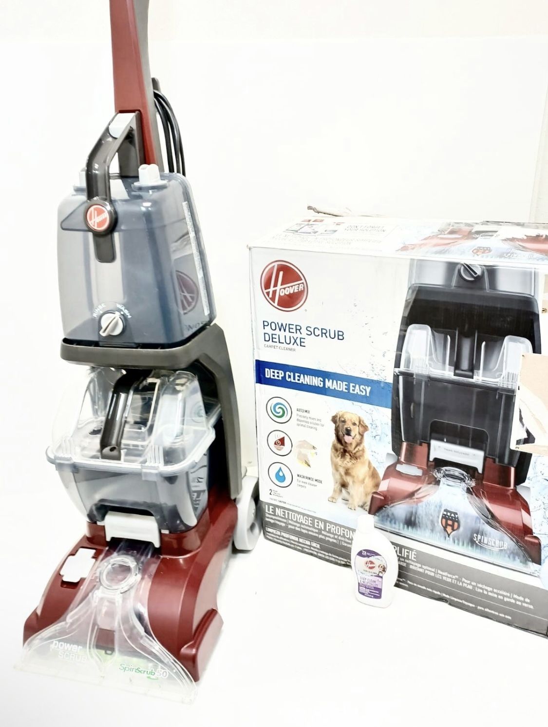 Hoover Residential Vacuum Power Scrub Deluxe Carpet Cleaner