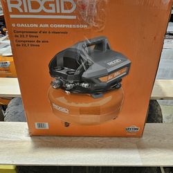 NEW Ridgid 6 Gallons Air Compressor 