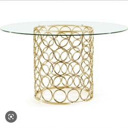 Gold Opal collection table by Meridian