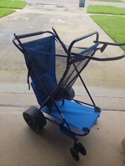 Folding Beach Cart with Wide Wheels