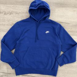 Blue Nike Pull Over Hoodie 
