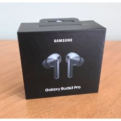 Samsung Buds3 Pro Wireless Bluetooth Earbuds Silver - New in Box