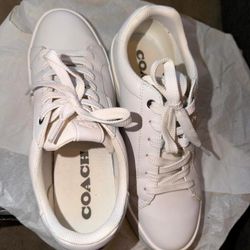 Coach white sneakers
