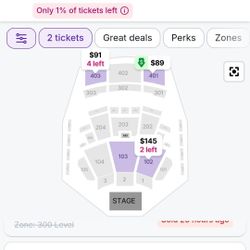 Whiskey MYERS YAAMAVA 2 TICKETS 