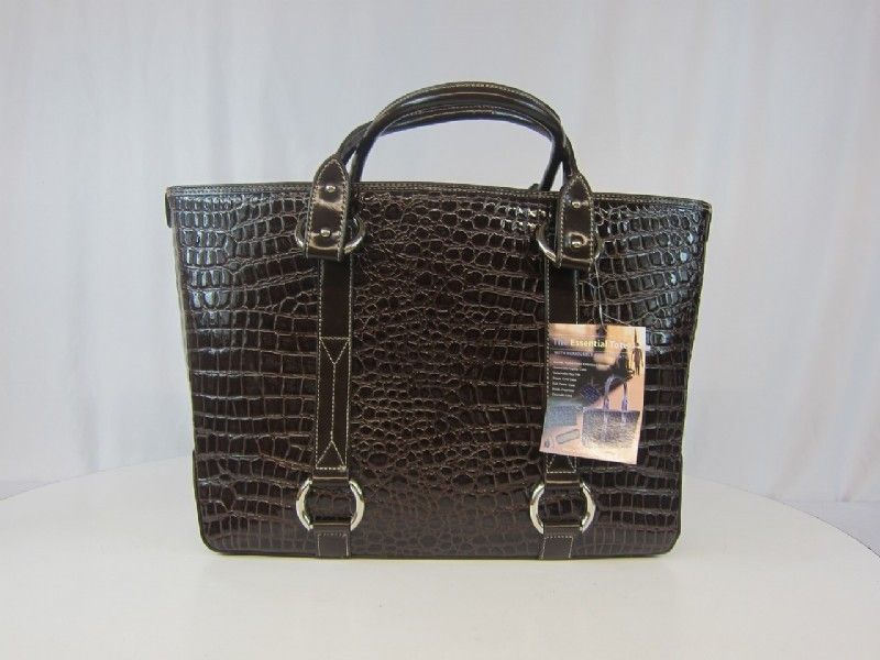 NWT Croco Embossed Ultimate Essentials Tote The Essential Tote Set- 5 PC