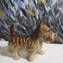 Brown Scotish Terrier (Scottie Dog) Figurine 