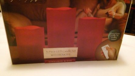 3 pices led candle set