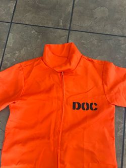 Orange DOC Inmate Jumpsuit Costume