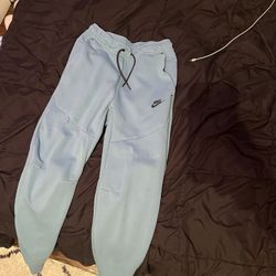 Blue tech fleece pants 