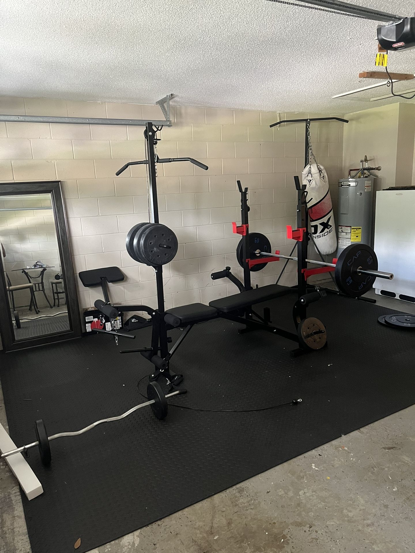 10-in-1 Home Gym Bench – LAT Pulldown, Squat Rack, 1000 LB Capacity