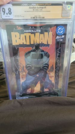 ABSOLUTE BATMAN #1 COVER A CGC SS 9.8 SIGNED BY SNYDER & DRAGOTTA 1ST PRINT